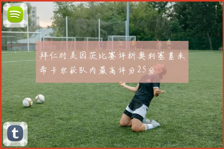 拜仁对美因茨比赛评析奥利塞基米希卡尔获队内最高评分25分
